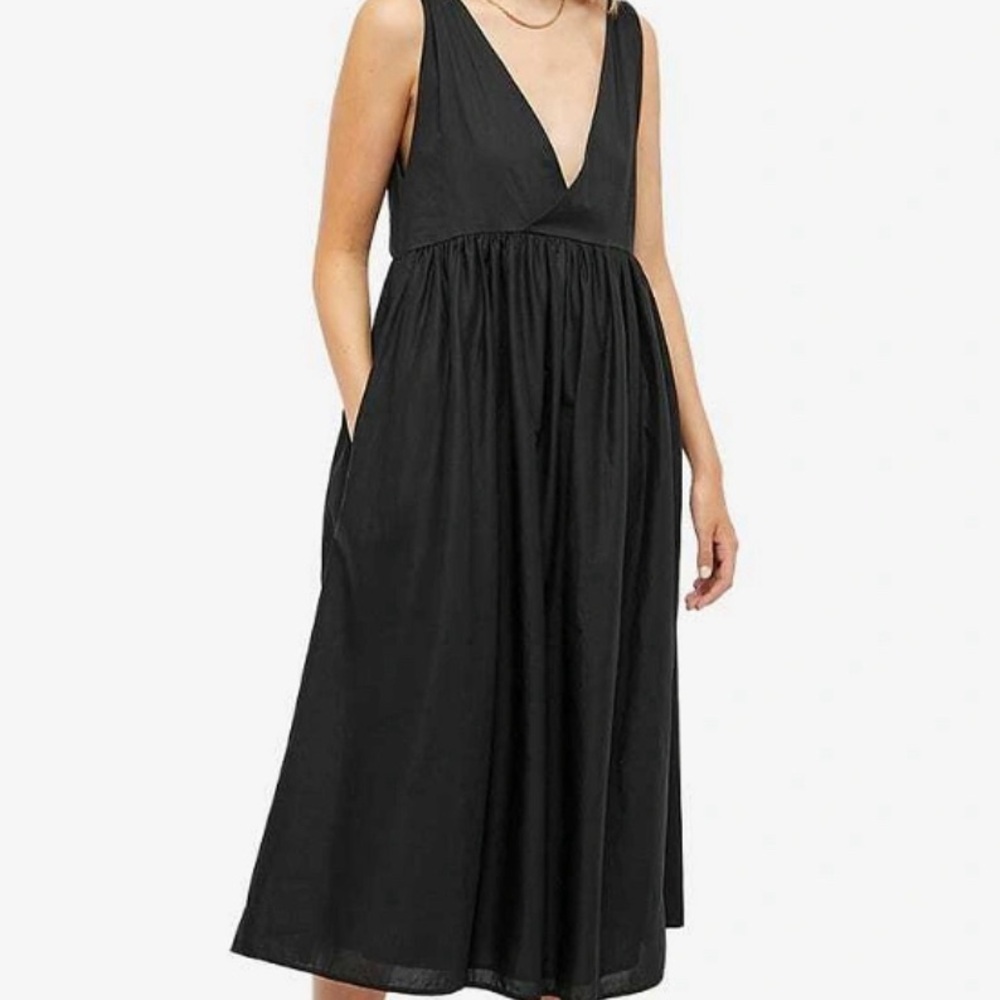 Deiji Studios Women's Brushed Midi Dress in Black 🤩🤩🤩🤩🤩